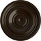 Ekena Millwork Traditional Ceiling Medallion (Fits Canopies up to 8 1/4"), Hand-Painted Bronze, 31 1/2"OD x 2 1/2"P CM31TRBZS - alternate 1